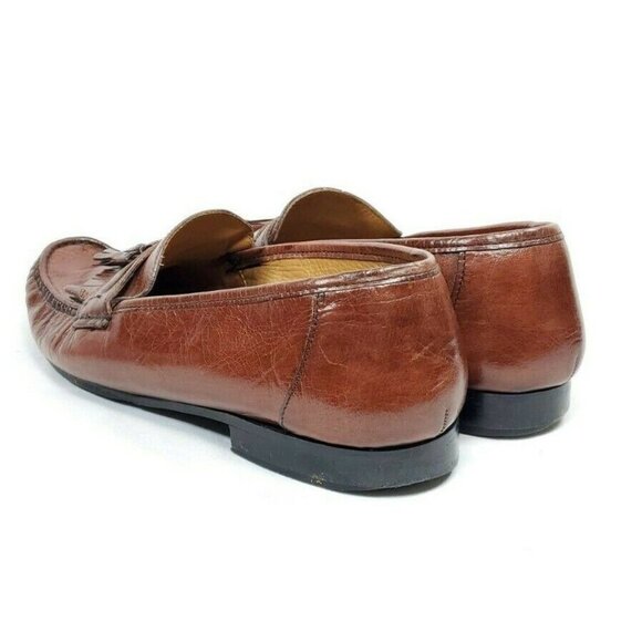 Nunn Bush Kiltie Tassel Loafers Men's Size 9.5 Brown Leather Dress Shoes - Picture 6 of 8